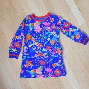 Oilily Girls Blue/Red dress 3T